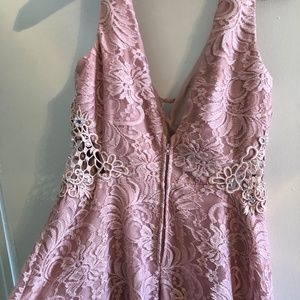 Pink lace City Triangles Dress
